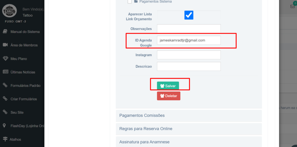 Como Integrar a Agenda do GestãoInk com o Google Agenda 2025