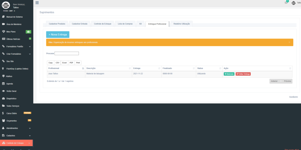 Controle de Estoque no GestãoInk: Guia Completo para Materiais e Suprimentos